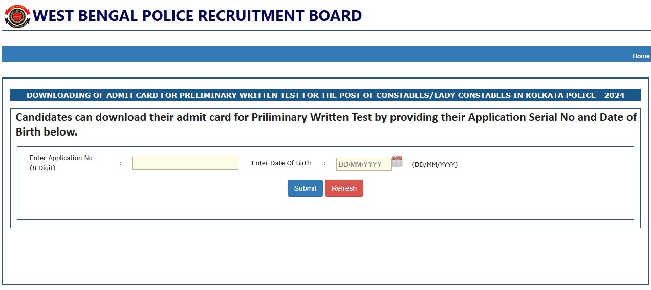 Download Kolkata Police Constable Admit Card 2025 – Direct Link Available