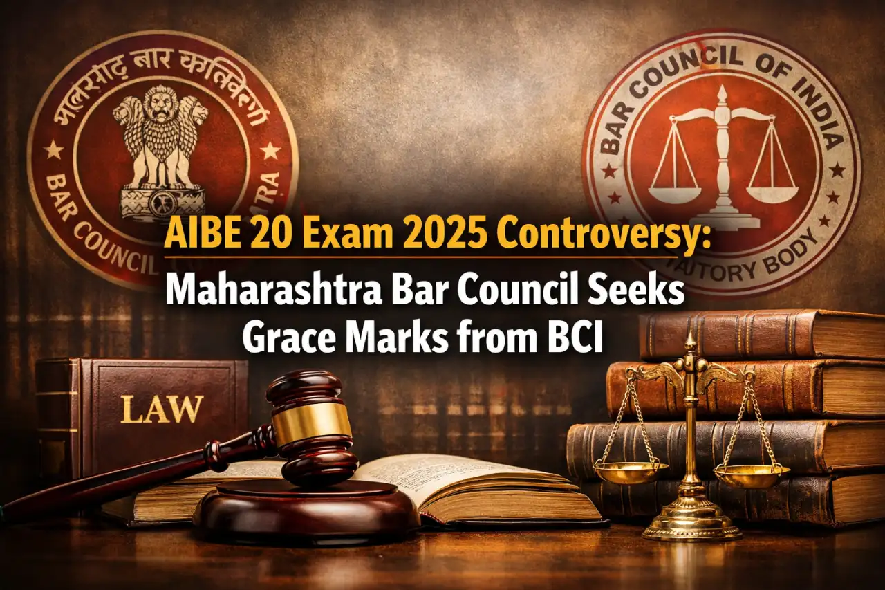 AIBE 20 Exam 2025 Controversy: Maharashtra Bar Council Seeks Grace Marks from BCI