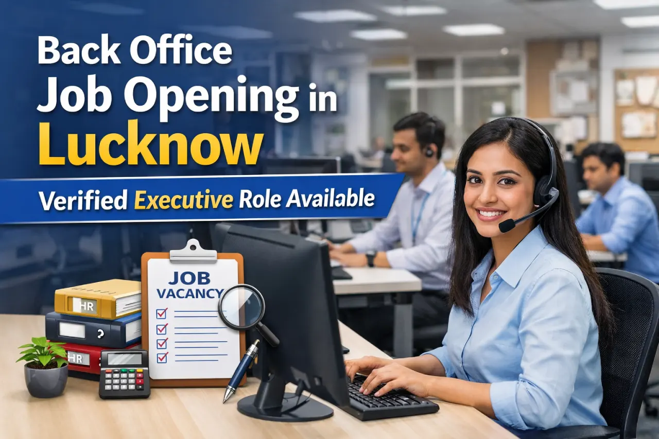 Back Office Job Opening in Lucknow – Verified Executive Role Available