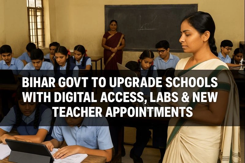 Bihar Govt to Upgrade Schools with Digital Access, Labs & New Teacher Appointments