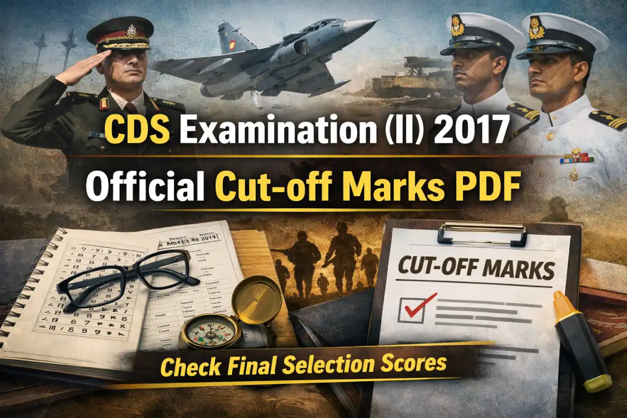 CDS Examination (II) 2017 Official Cut-off Marks PDF – Check Final Selection Scores