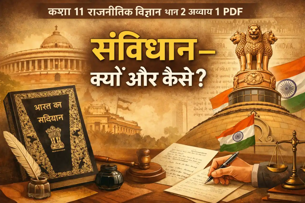Class 11 Political Science Part 2 Chapter 1 PDF (Hindi): संविधान – क्यों और कैसे?