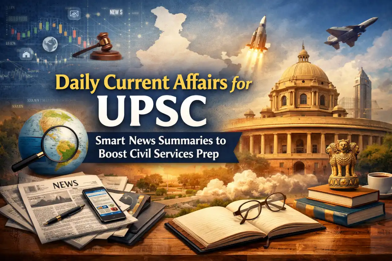 Daily Current Affairs for UPSC: Smart News Summaries to Boost Civil Services Prep