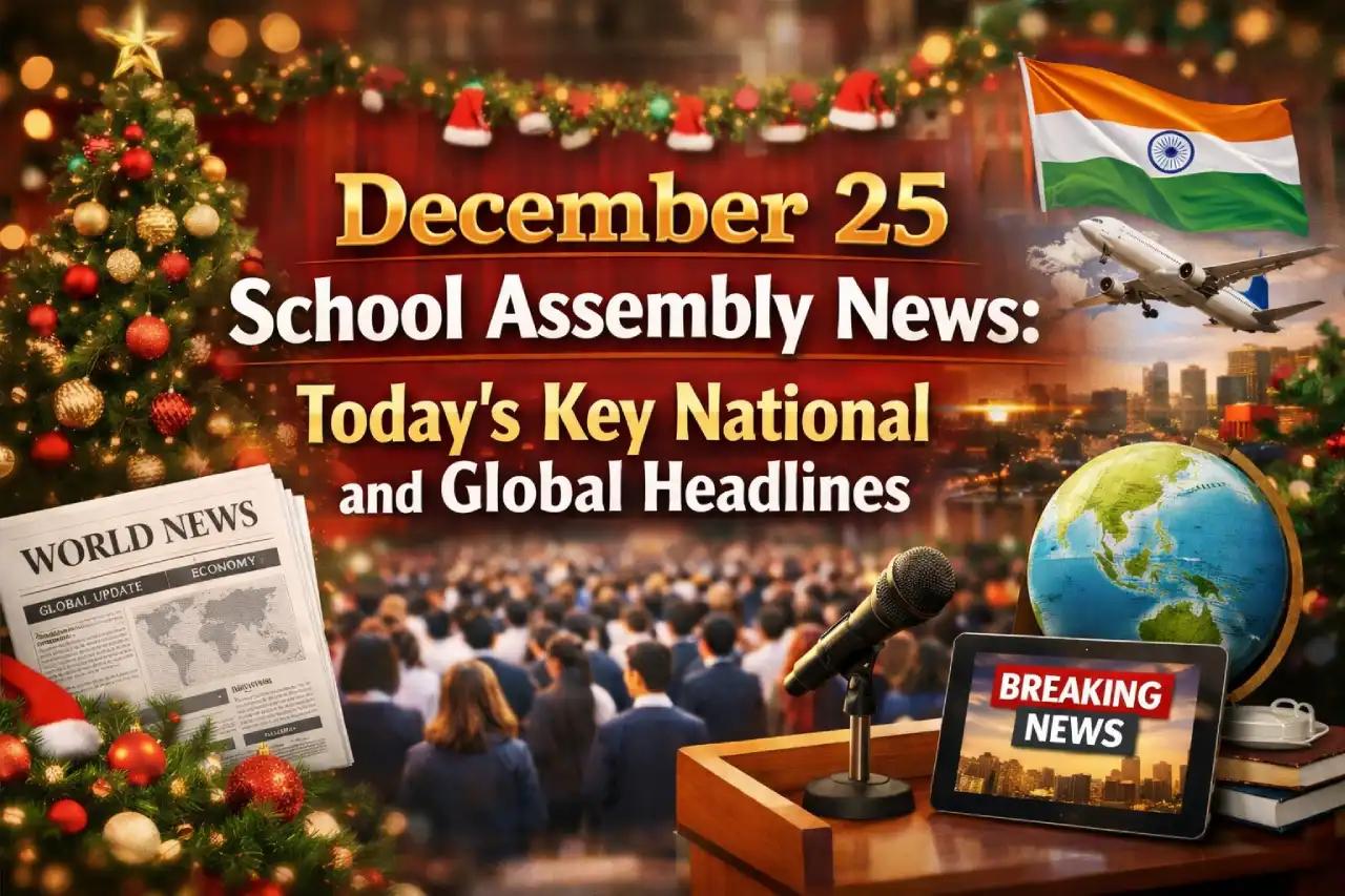 December 25 School Assembly News: Today’s Key National and Global Headlines