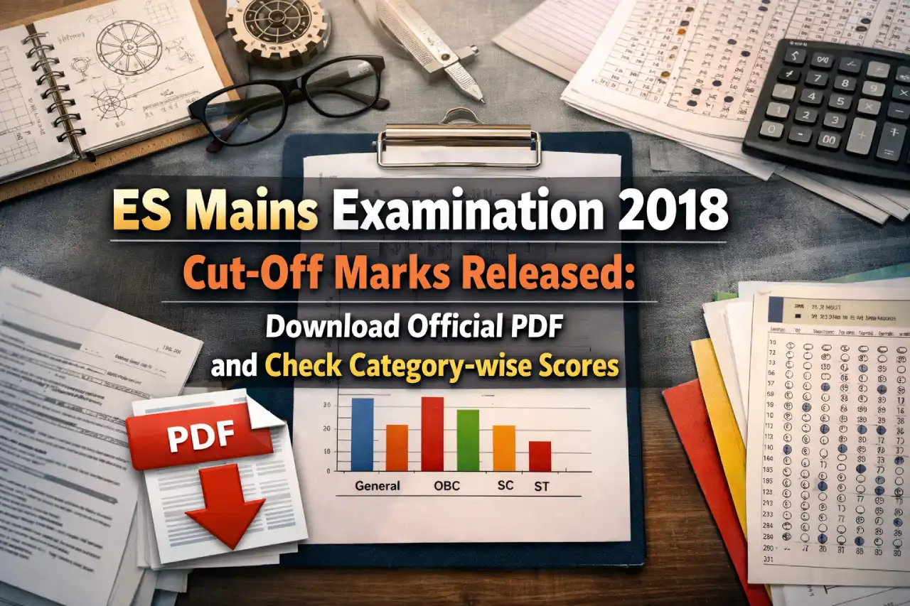 ES Mains Examination 2018 Cut-Off Marks Released: Download Official PDF and Check Category-wise Scores