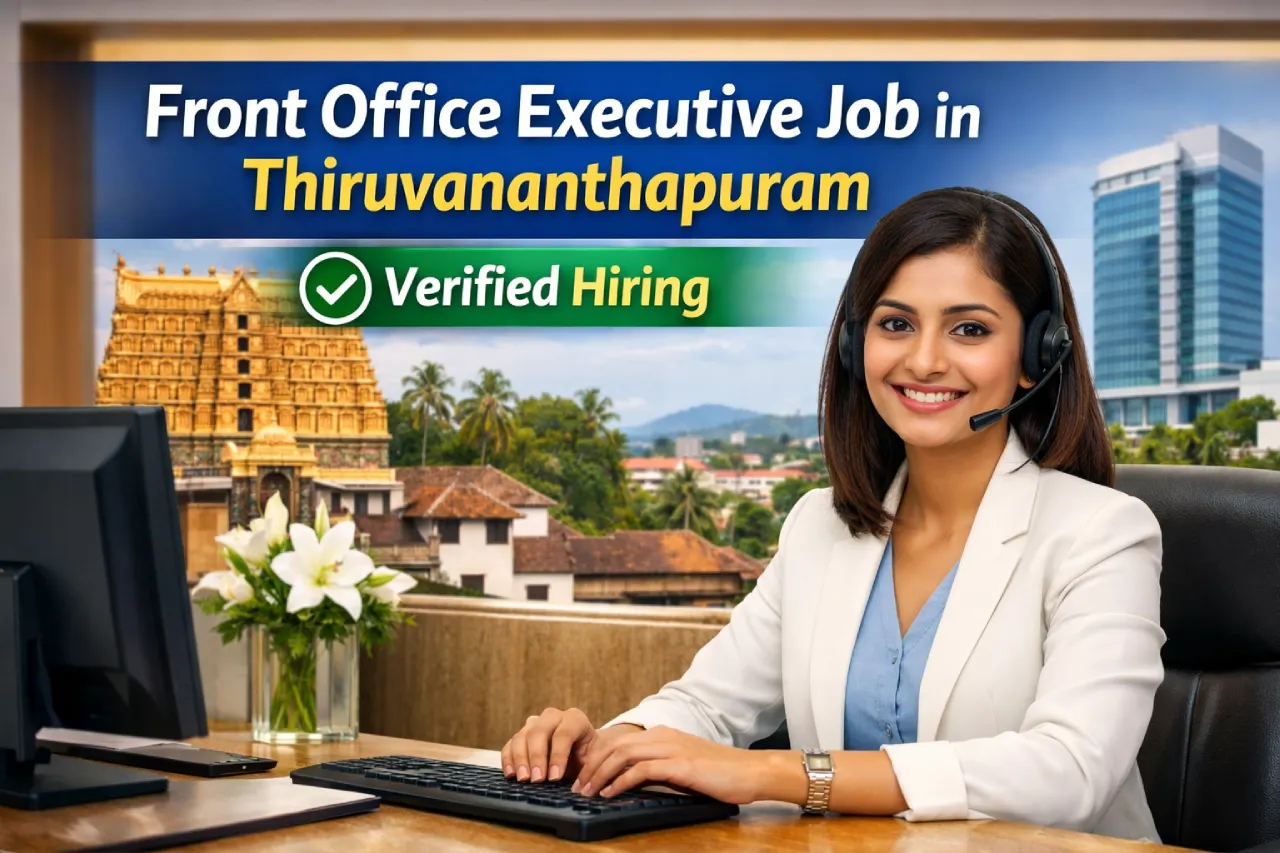 Front Office Executive Job in Thiruvananthapuram – Verified Hiring