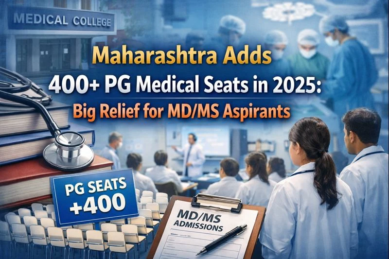 Maharashtra Adds 400+ PG Medical Seats in 2025: Big Relief for MD/MS Aspirants