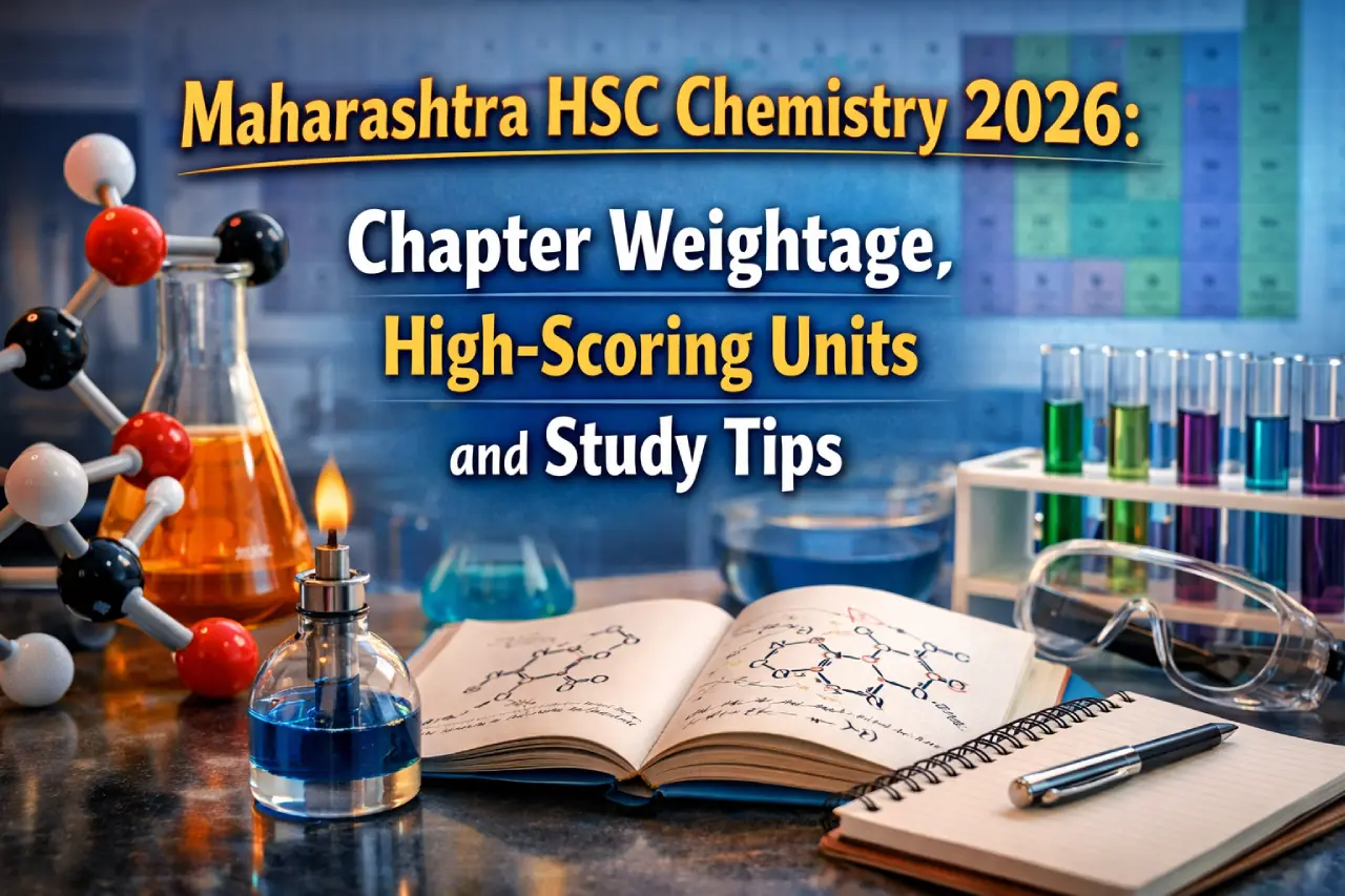 Maharashtra HSC Chemistry 2026: Chapter Weightage, High-Scoring Units and Study Tips