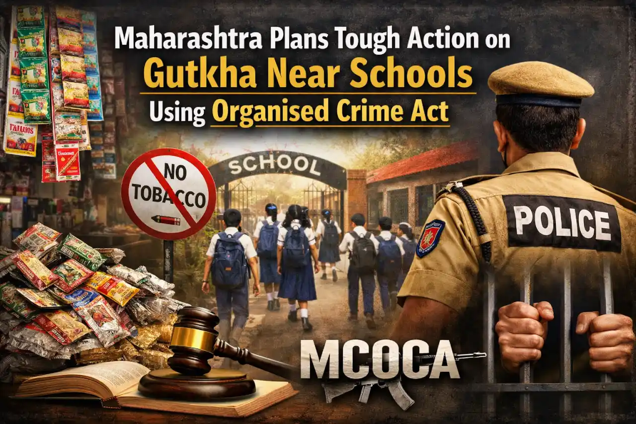 Maharashtra Plans Tough Action on Gutkha Near Schools Using Organised Crime Act