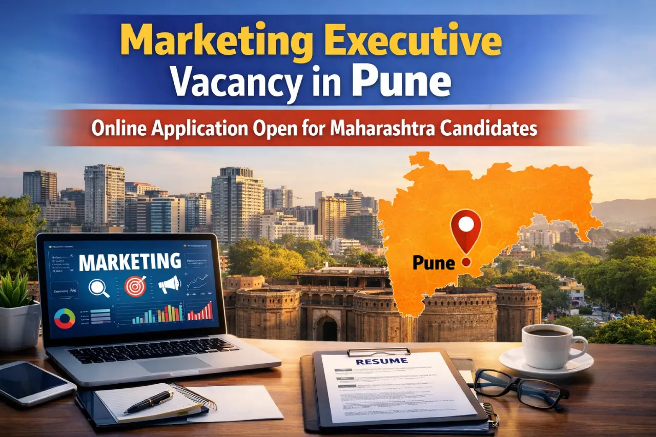 Marketing Executive Vacancy in Pune: Online Application Open for Maharashtra Candidates