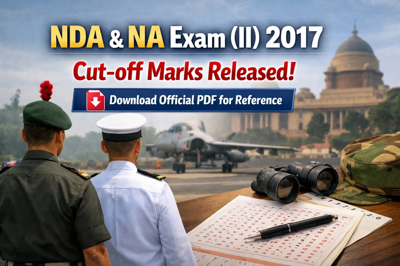 NDA & NA Exam (II) 2017 Cut-off Marks Released: Download Official PDF for Reference