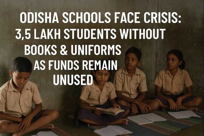 Odisha Schools Face Crisis: 3.5 Lakh Students Without Books & Uniforms as Funds Remain Unused