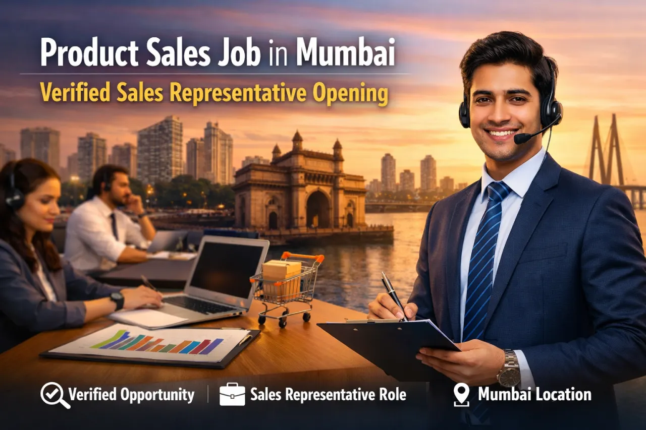 Product Sales Job in Mumbai – Verified Sales Representative Opening