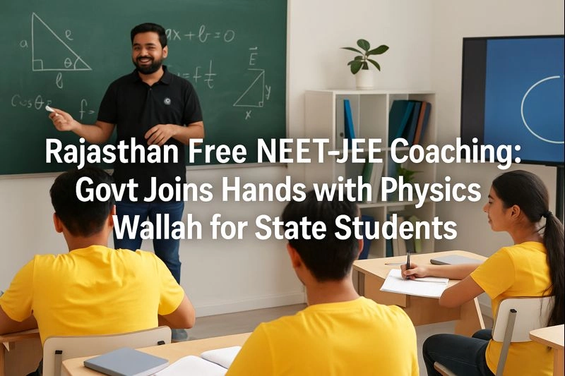 Rajasthan Free NEET-JEE Coaching: Govt Joins Hands with Physics Wallah for State Students