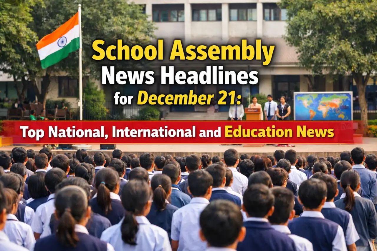 School Assembly News Headlines for December 21: Top National, International and Education News