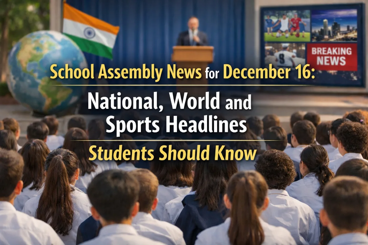 School Assembly News for December 16: National, World and Sports Headlines Students Should Know