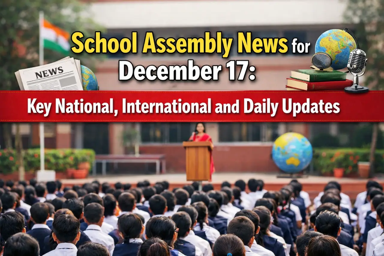 School Assembly News for December 17: Key National, International and Daily Updates