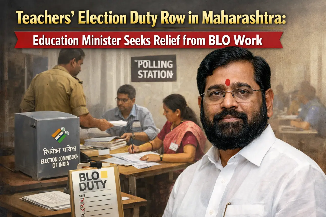 Teachers’ Election Duty Row in Maharashtra: Education Minister Seeks Relief from BLO Work