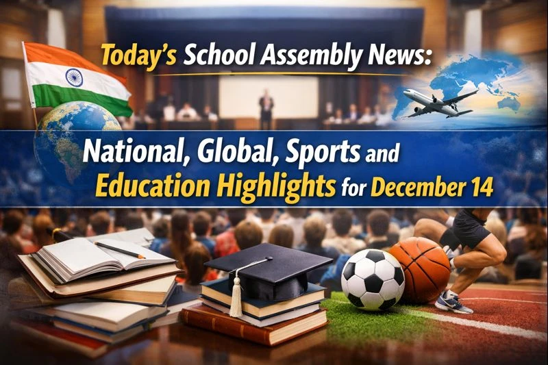 Today’s School Assembly News: National, Global, Sports and Education Highlights for December 14