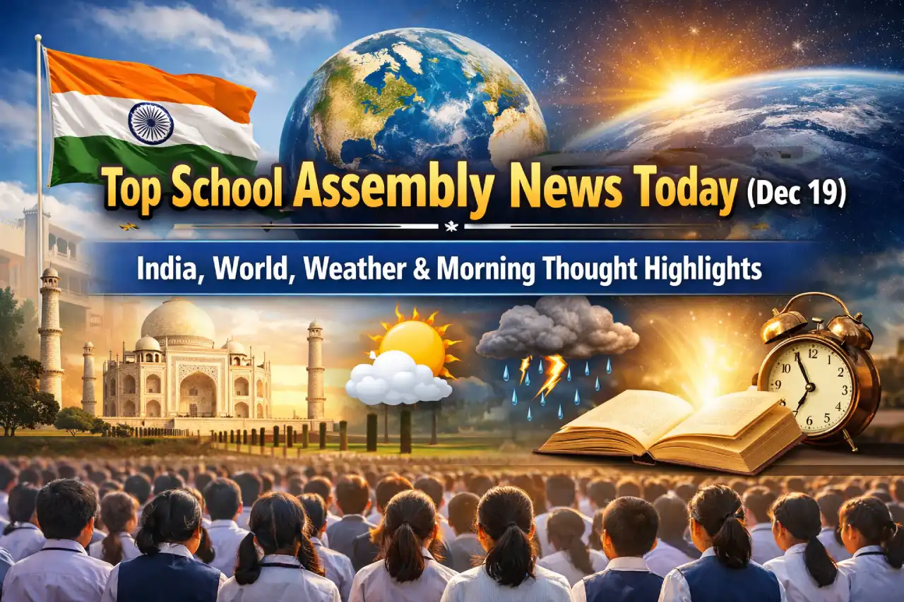 Top School Assembly News Today (Dec 19): India, World, Weather & Morning Thought Highlights