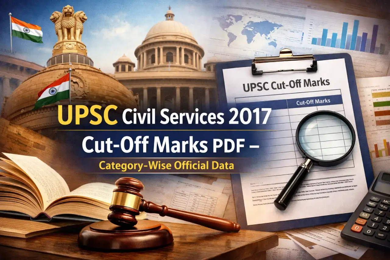 UPSC Civil Services 2017 Cut-Off Marks PDF – Category-Wise Official Data