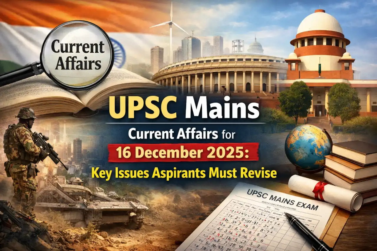 UPSC Mains Current Affairs for 16 December 2025: Key Issues Aspirants Must Revise