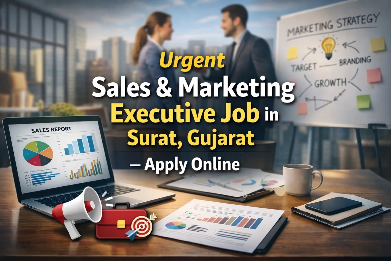 Urgent Sales & Marketing Executive Job in Surat, Gujarat – Apply Online
