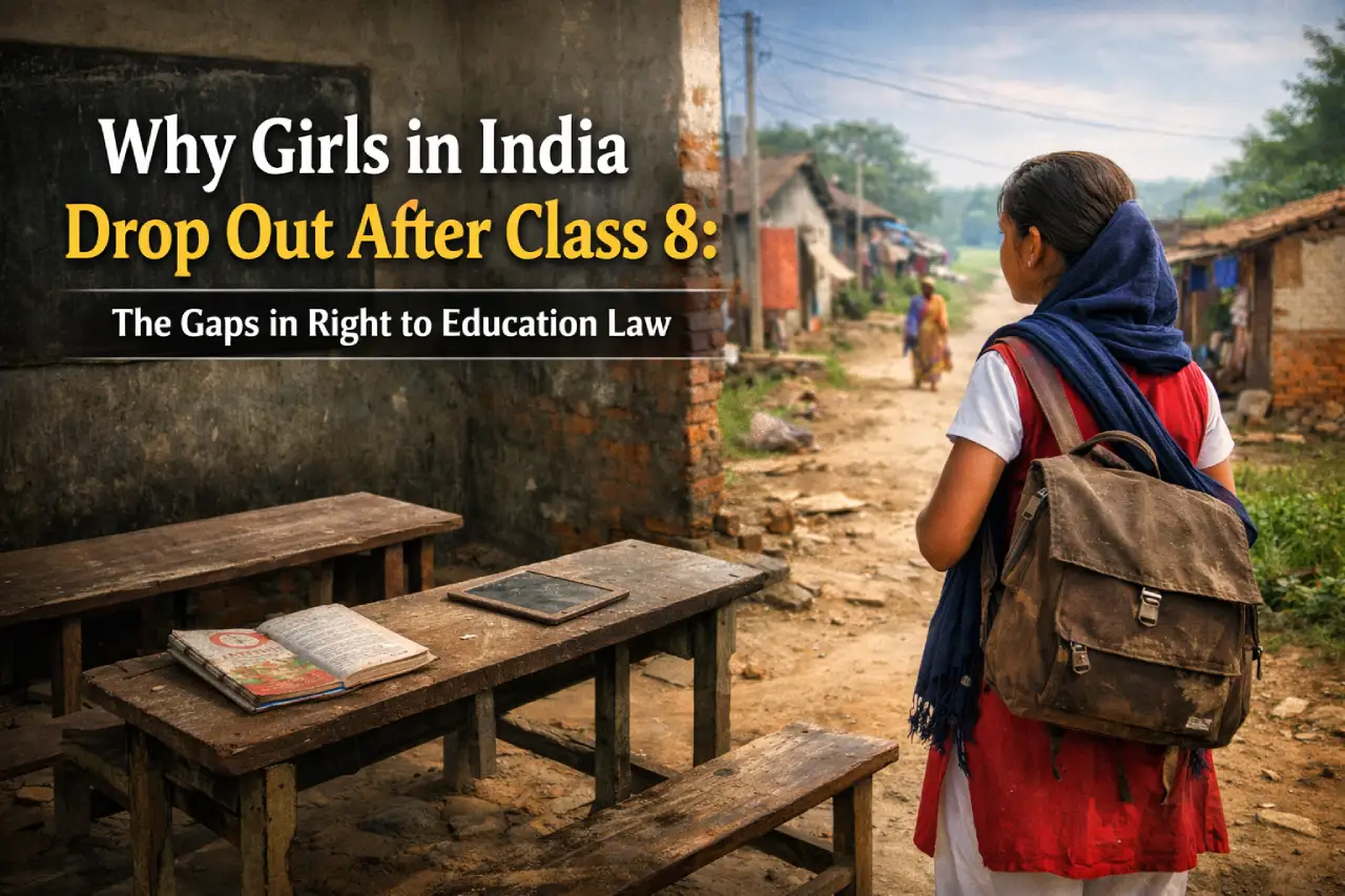 Why Girls in India Drop Out After Class 8: The Gaps in Right to Education Law