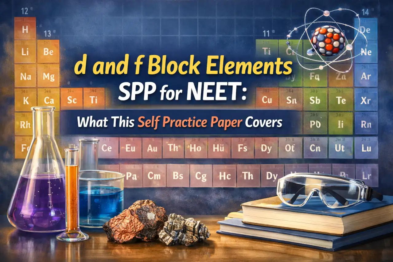 d and f Block Elements SPP for NEET: What This Self Practice Paper Covers