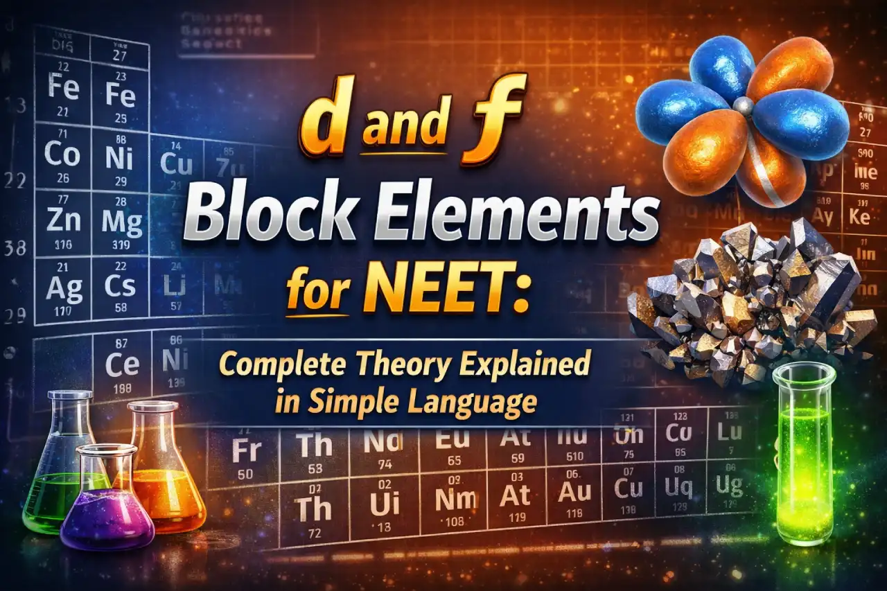 d and f Block Elements for NEET: Complete Theory Explained in Simple Language