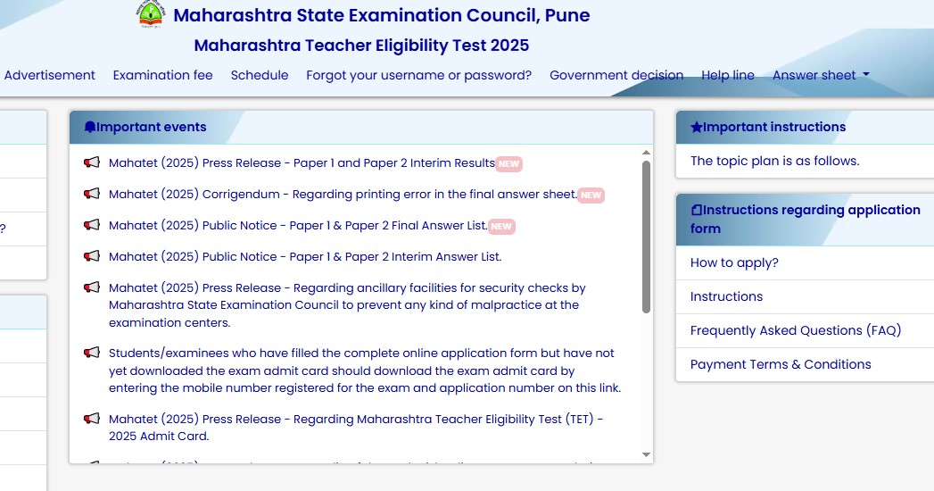 MAHA TET Result 2025–26 Declared: Check Scorecard and Final Answer Key PDF