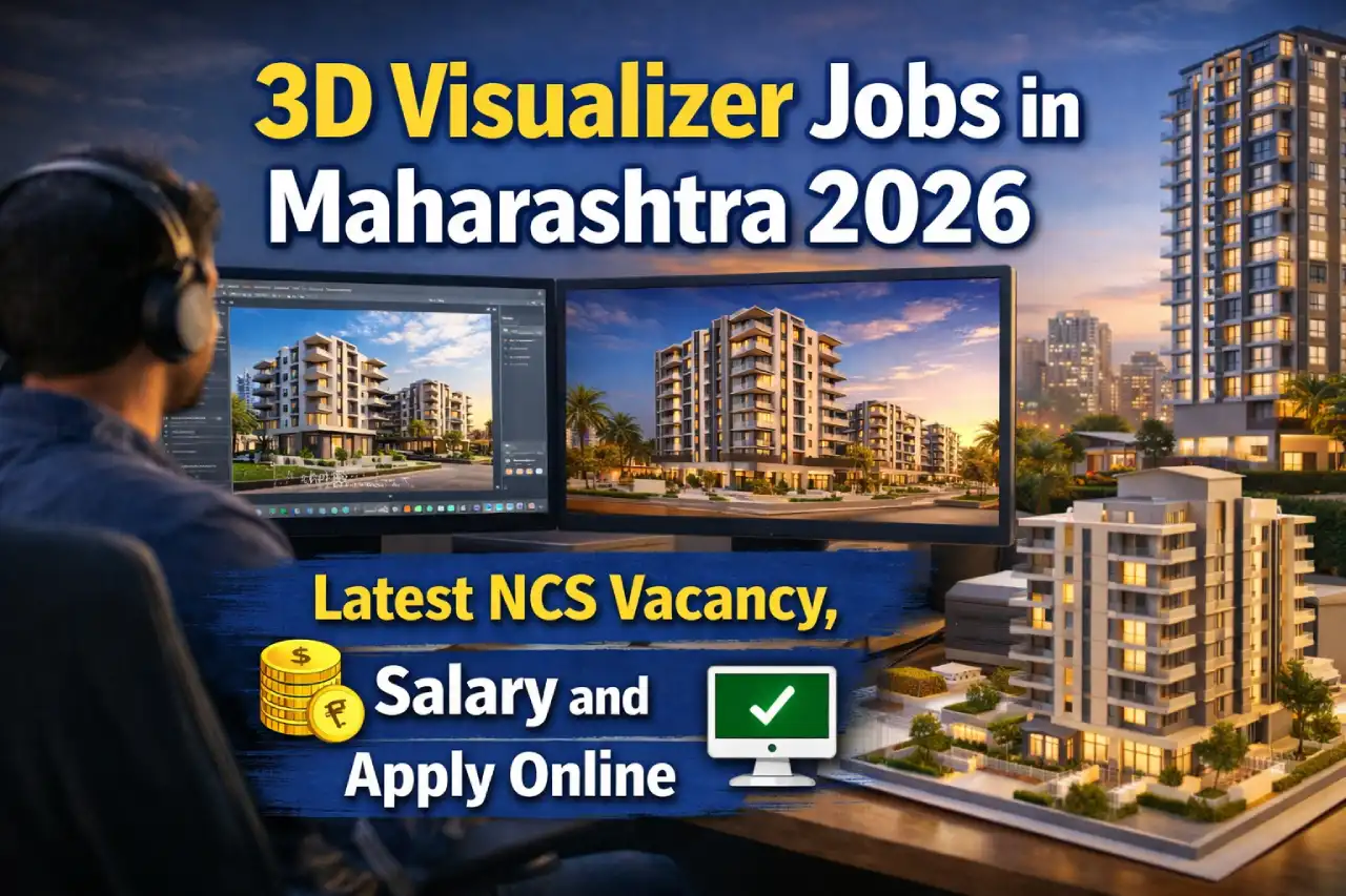3D Visualizer Jobs in Maharashtra 2026: Latest NCS Vacancy, Salary and Apply Online