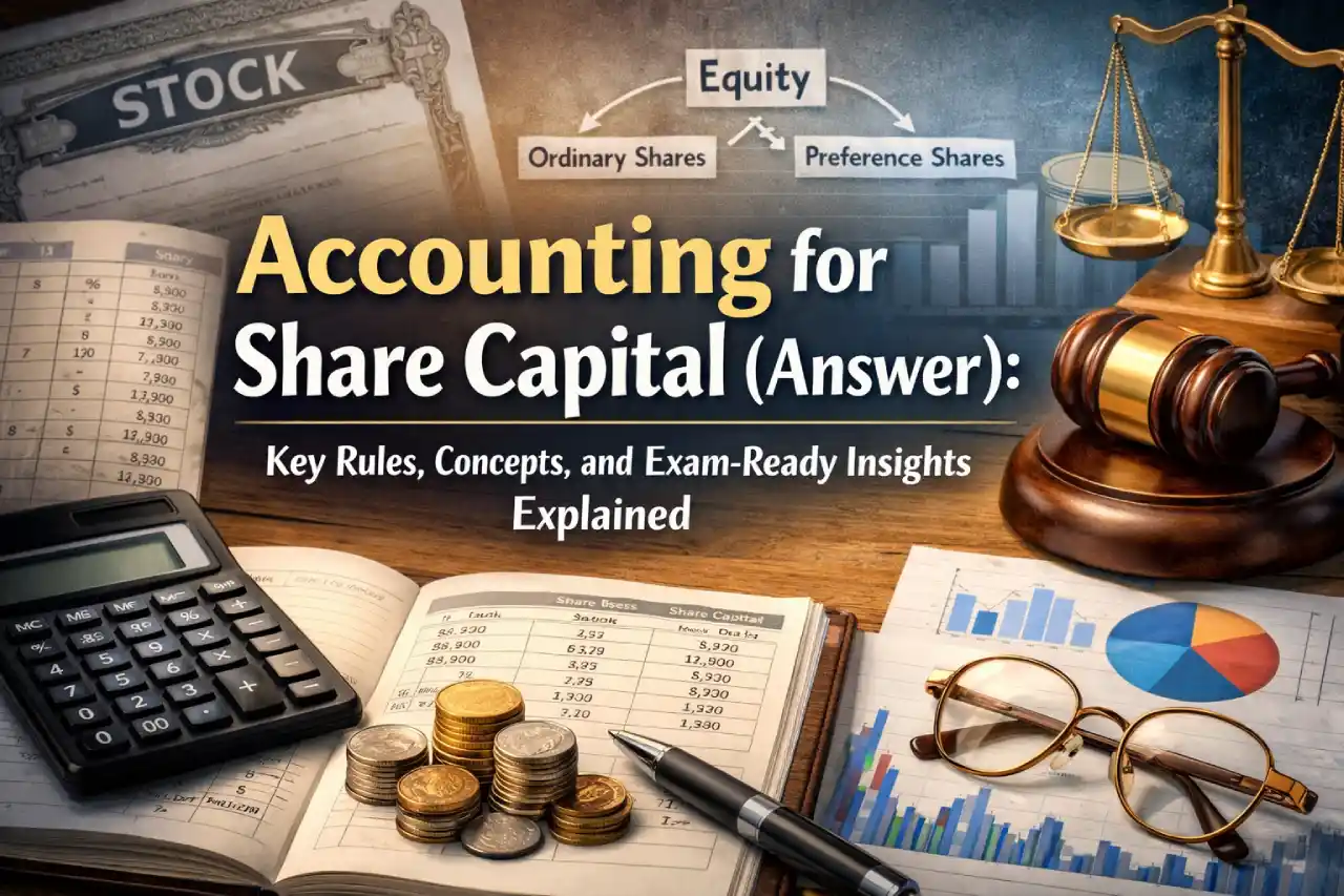 Accounting for Share Capital (Answer): Key Rules, Concepts, and Exam-Ready Insights Explained