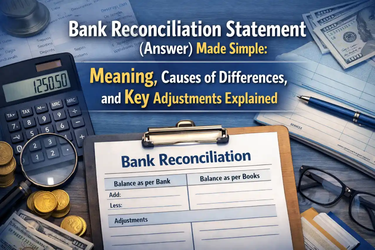 Bank Reconciliation Statement (Answer) Made Simple: Meaning, Causes of Differences, and Key Adjustments Explained