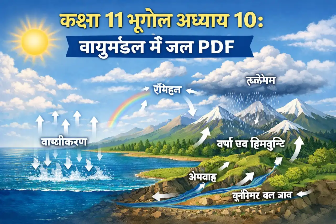 Class 11 Geography Chapter 10 Hindi PDF: वायुमंडल में जल