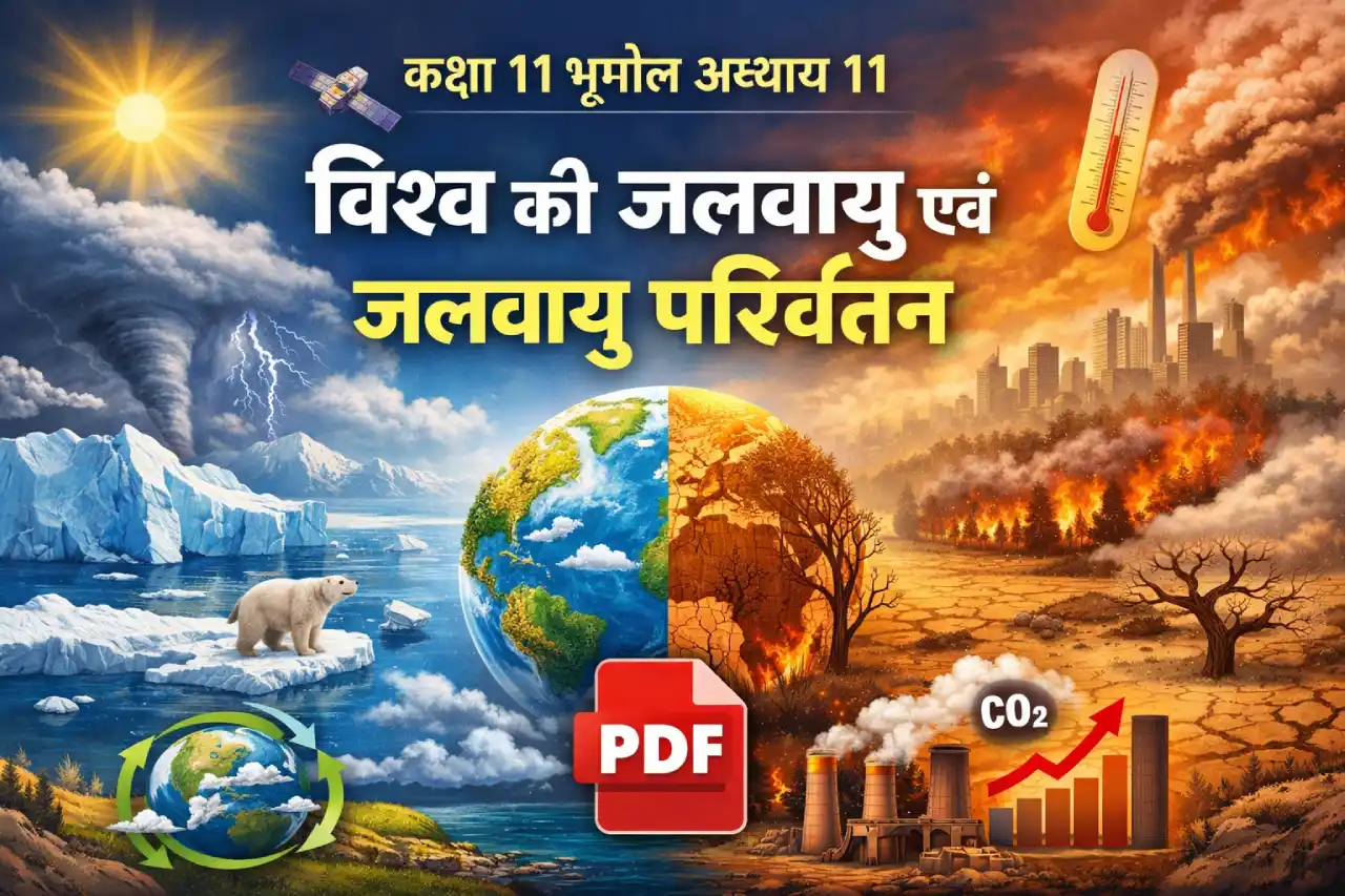 Class 11 Geography Chapter 11 Hindi PDF: विश्व की जलवायु एवं जलवायु परिवर्तन