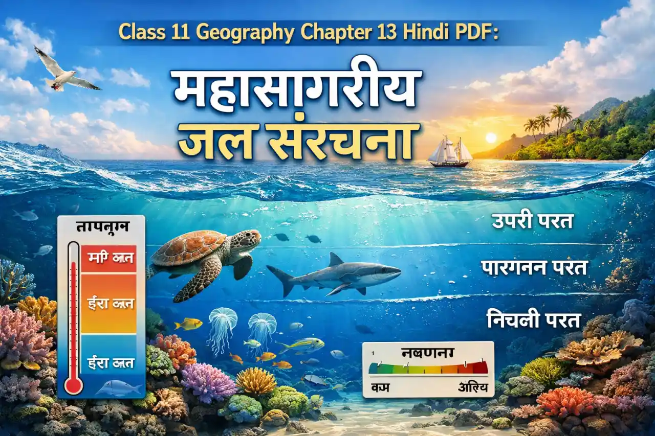 Class 11 Geography Chapter 13 Hindi PDF: महासागरीय जल संरचना