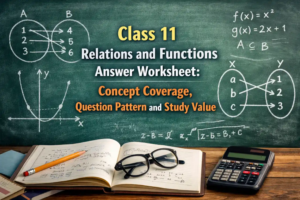 Class 11 Relations and Functions Answer Worksheet: Concept Coverage, Question Pattern and Study Value