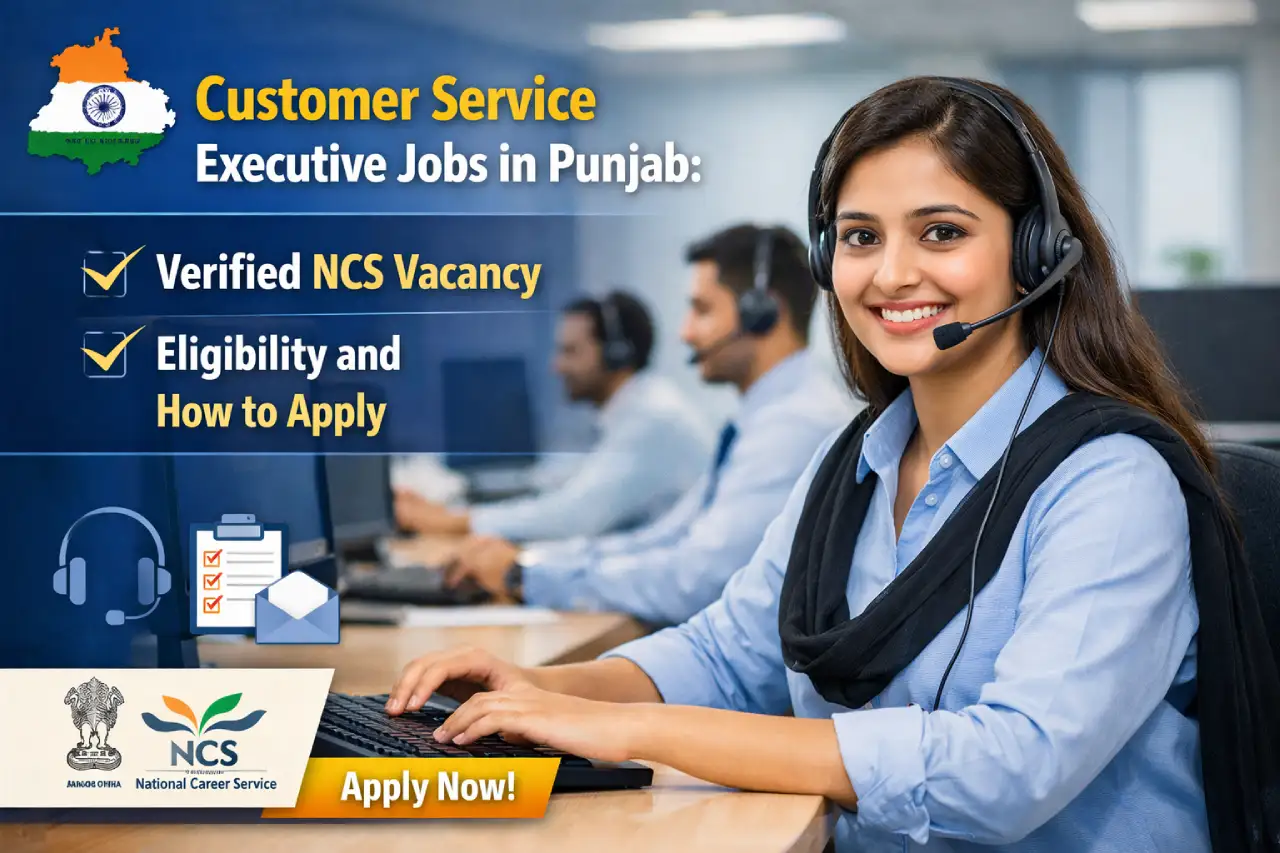 Customer Service Executive Jobs in Punjab: Verified NCS Vacancy, Eligibility and How to Apply