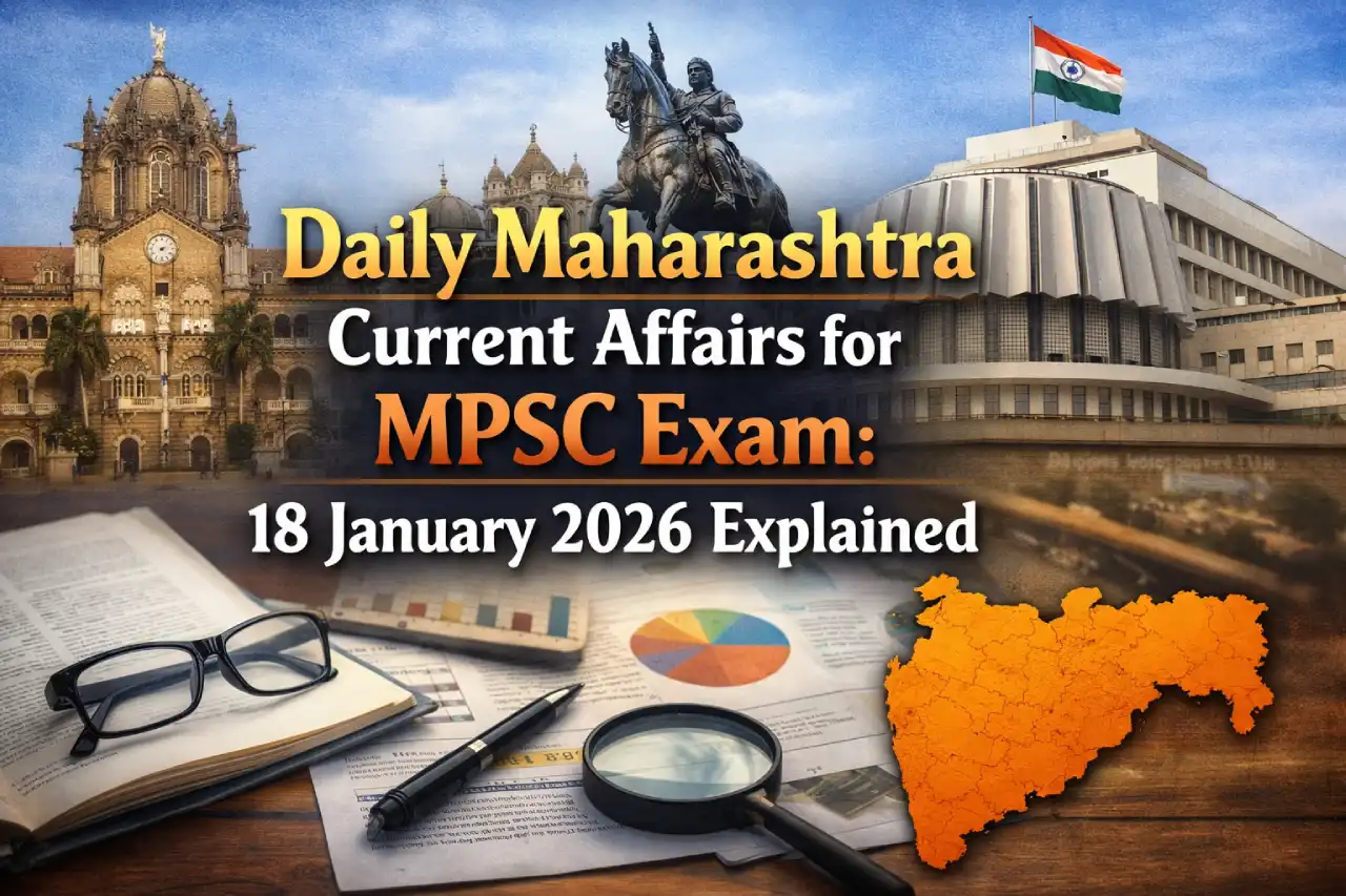 Daily Maharashtra Current Affairs for MPSC Exam: 18 January 2026 Explained