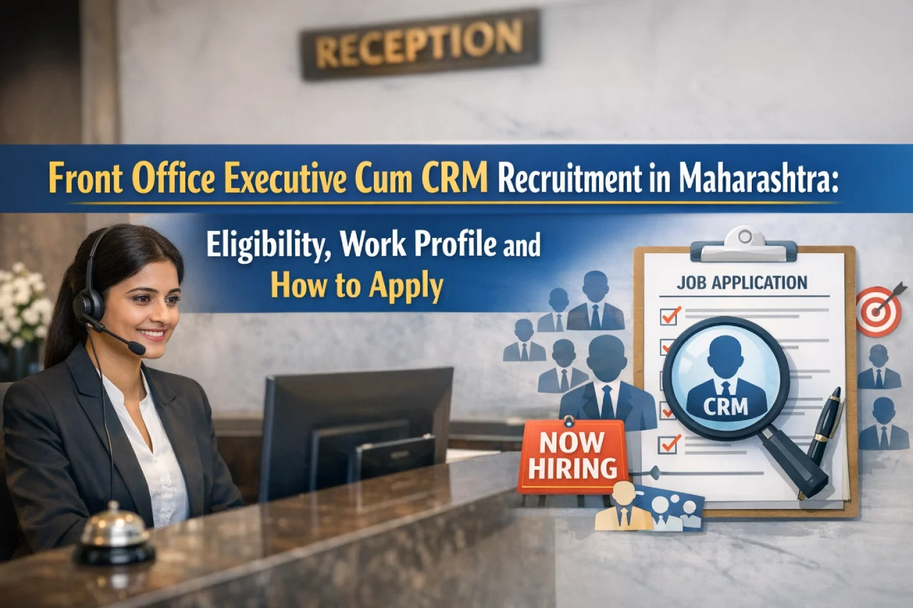 Front Office Executive Cum CRM Recruitment in Maharashtra: Eligibility, Work Profile and How to Apply