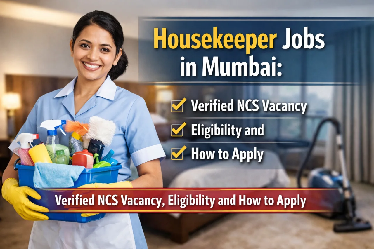 Housekeeper Jobs in Mumbai: Verified NCS Vacancy, Eligibility and How to Apply