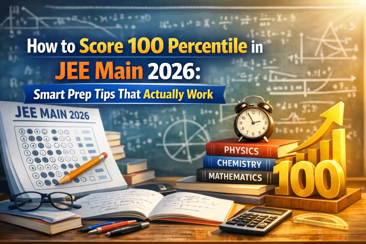 How to Score 100 Percentile in JEE Main 2026: Smart Prep Tips That Actually Work
