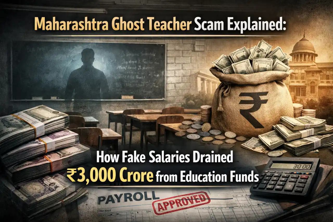 Maharashtra Ghost Teacher Scam Explained: How Fake Salaries Drained ₹3,000 Crore from Education Funds