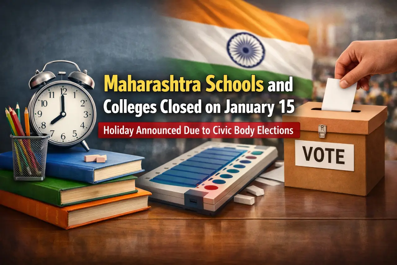 Maharashtra Schools and Colleges Closed on January 15: Holiday Announced Due to Civic Body Elections