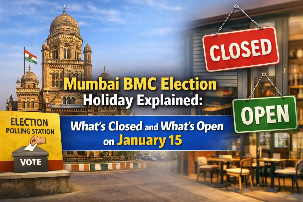 Mumbai BMC Election Holiday Explained: What’s Closed and What’s Open on January 15