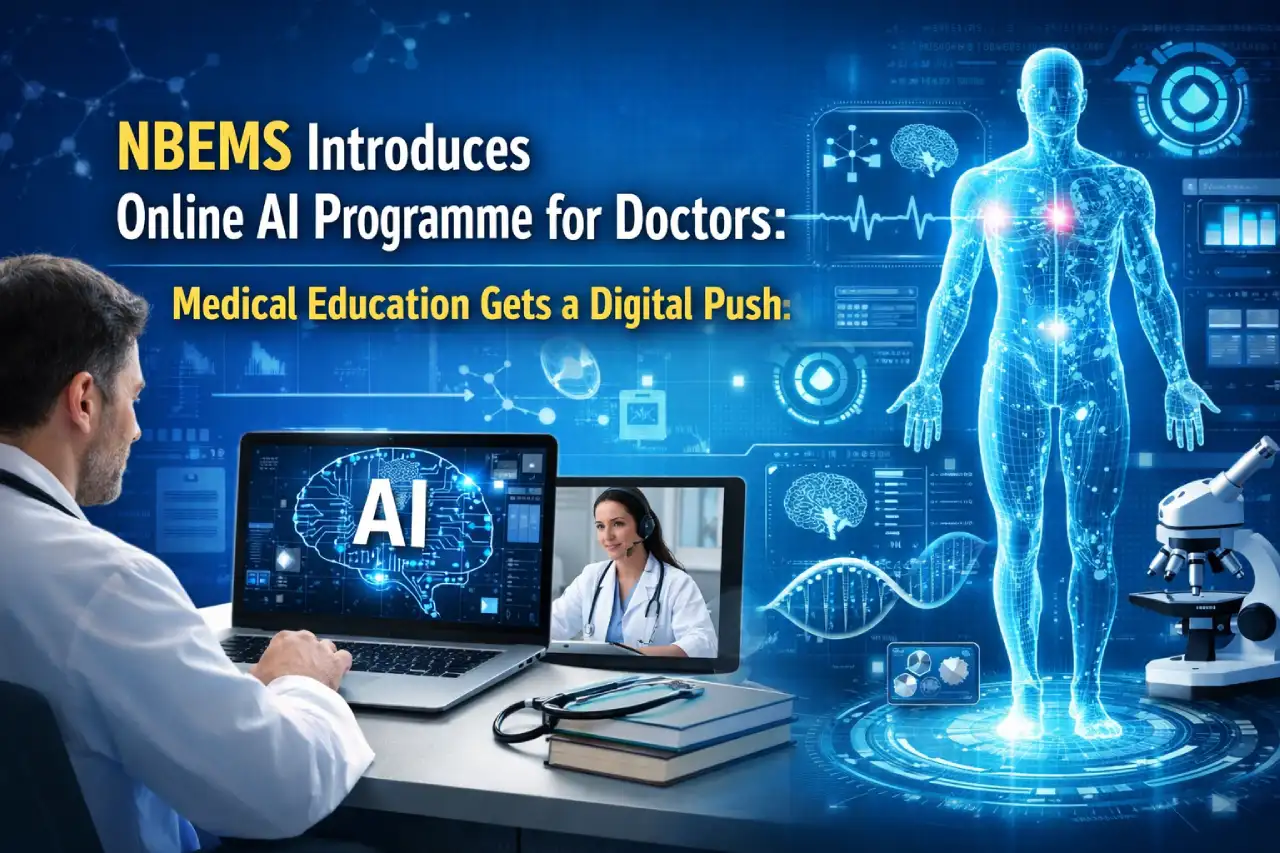 NBEMS Introduces Online AI Programme for Doctors: Medical Education Gets a Digital Push