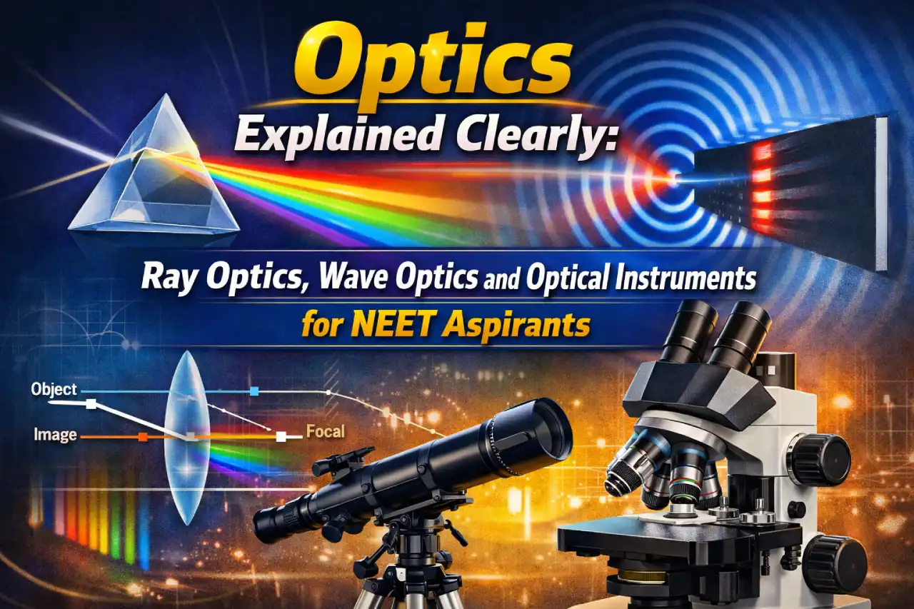 Optics Explained Clearly: Ray Optics, Wave Optics and Optical Instruments for NEET Aspirants