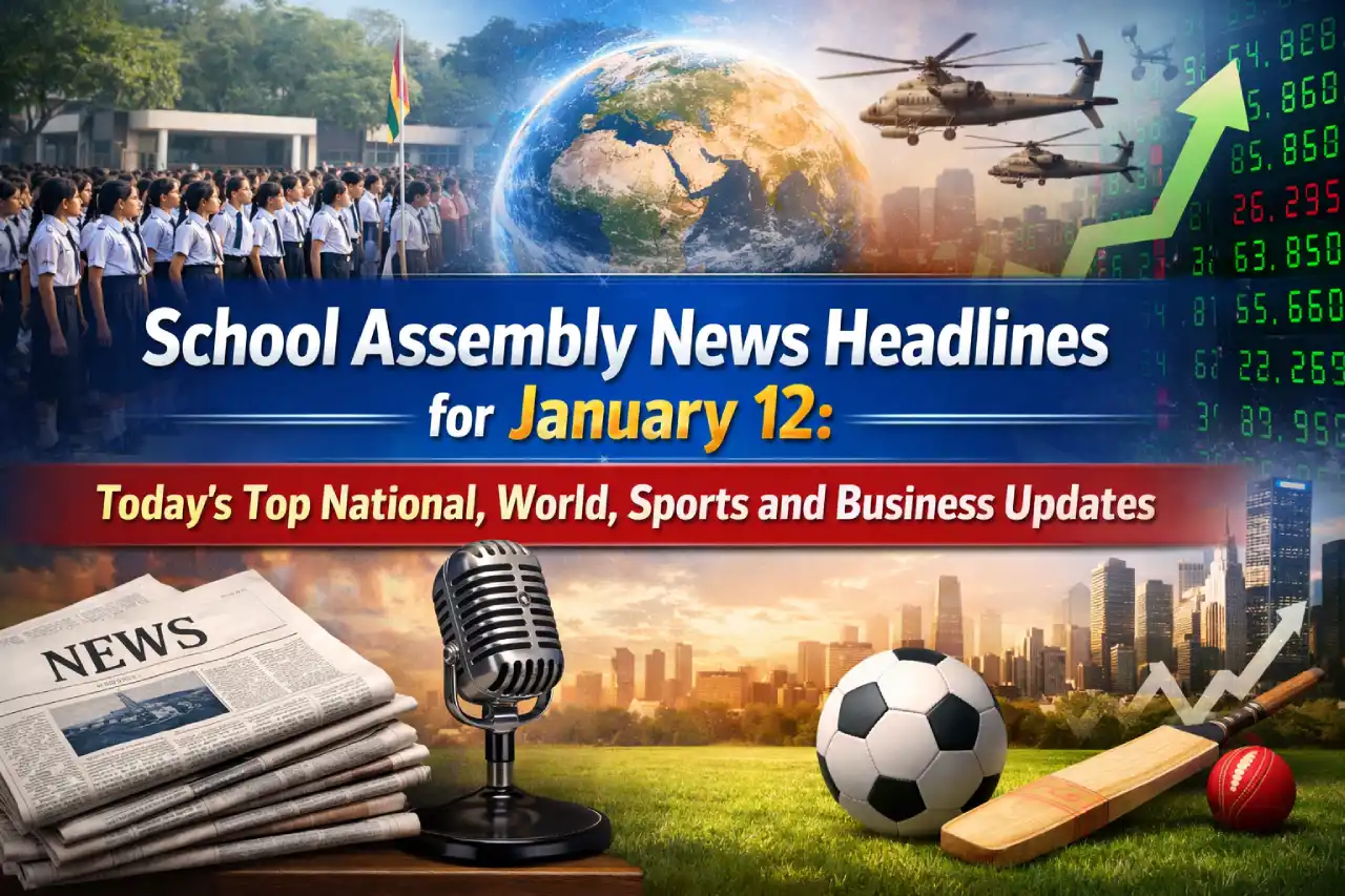 School Assembly News Headlines for January 12: Today’s Top National, World, Sports and Business Updates