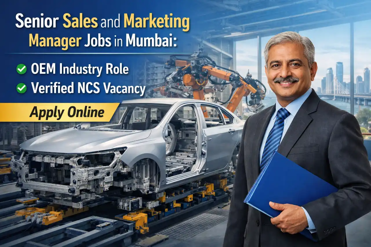 Senior Sales and Marketing Manager Jobs in Mumbai: OEM Industry Role, Verified NCS Vacancy and Apply Online